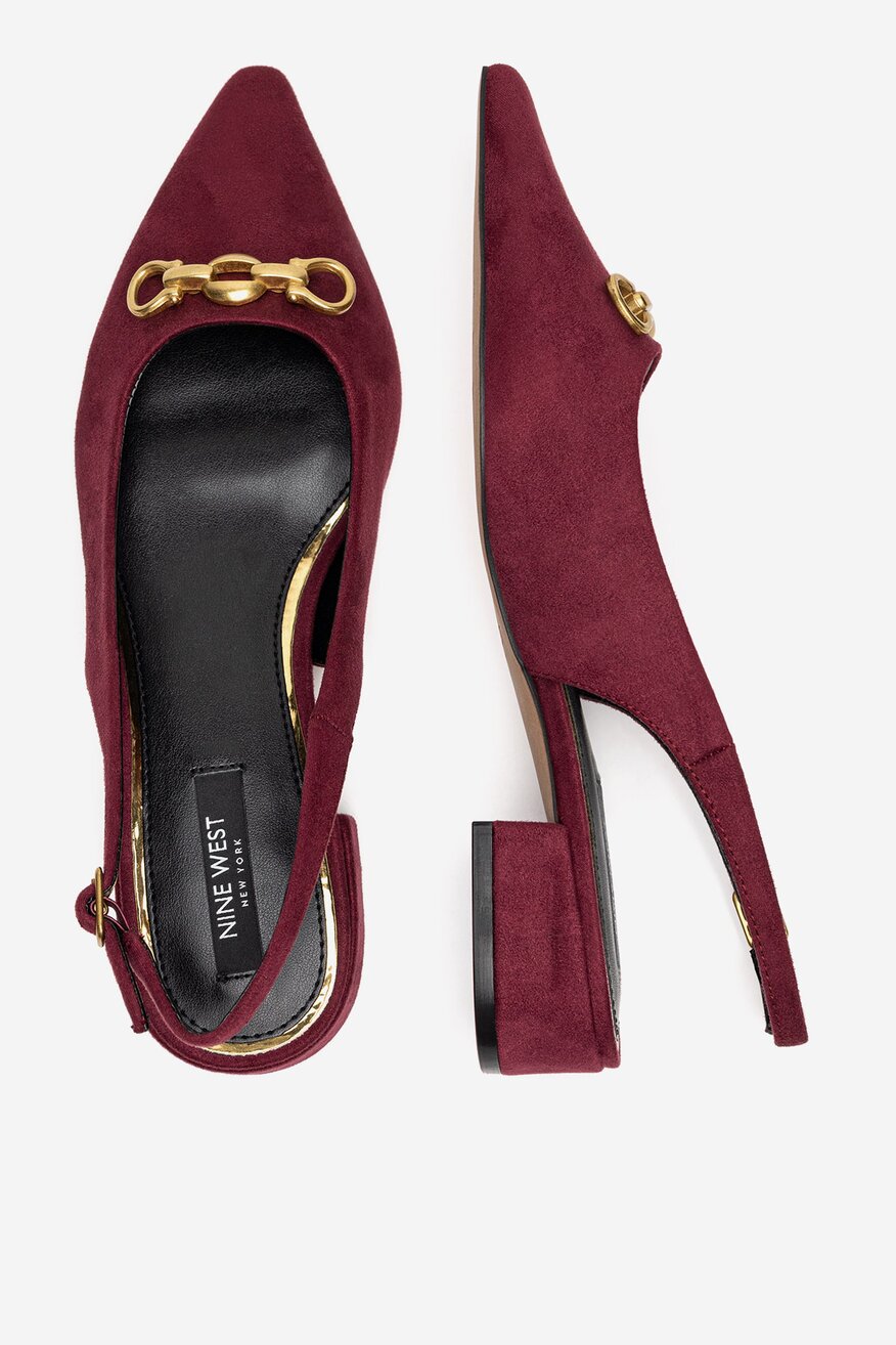 
                NINE WEST - Baleriny z odkrytą piętą - 5905588889748