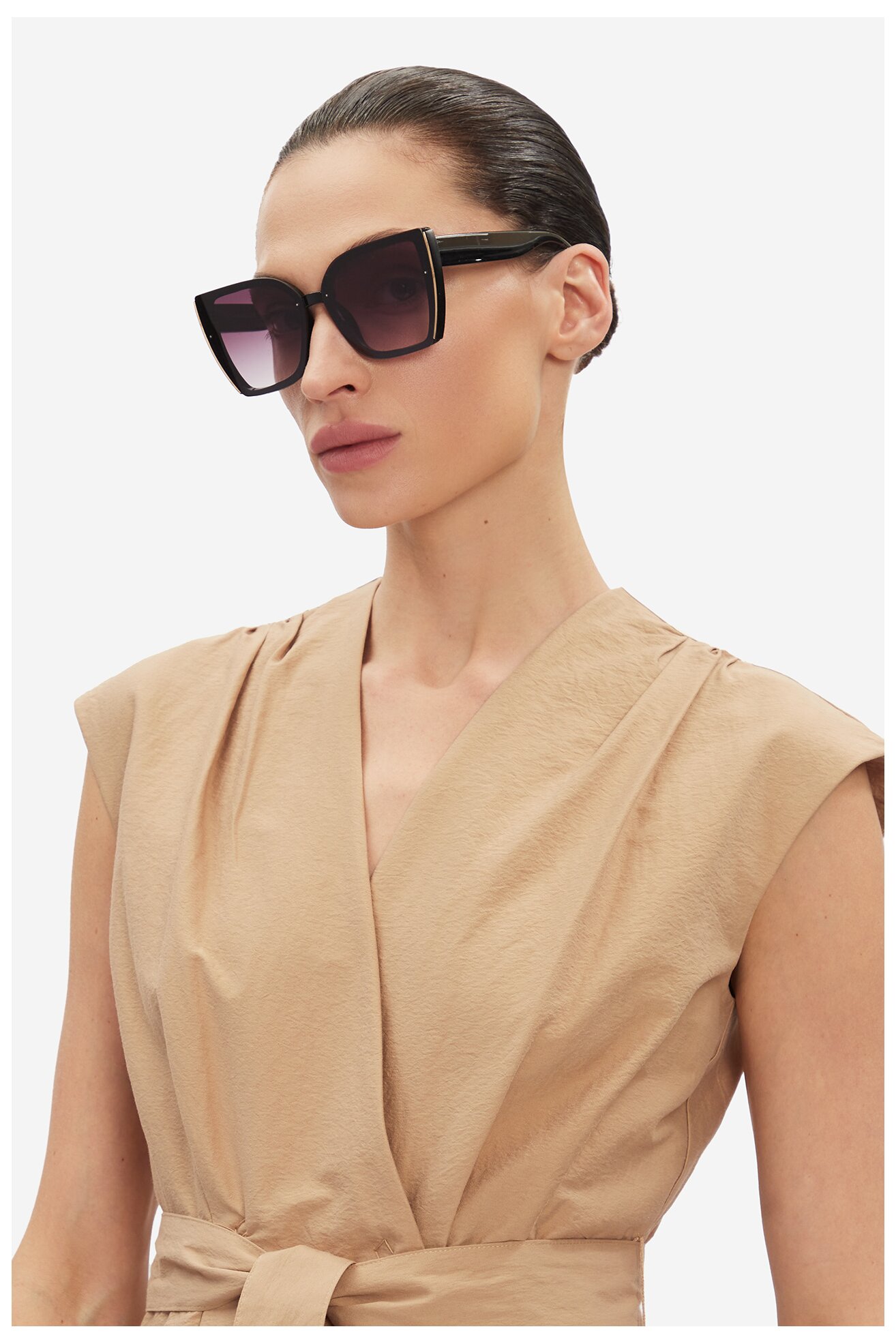 Ženske sunčane naočare Jenny 4WF-009-SS25 CRNA