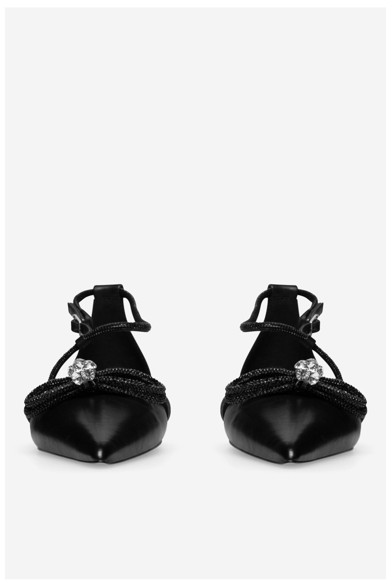 Baleriny EVA MINGE COMO-V1381-813-1 Czarny