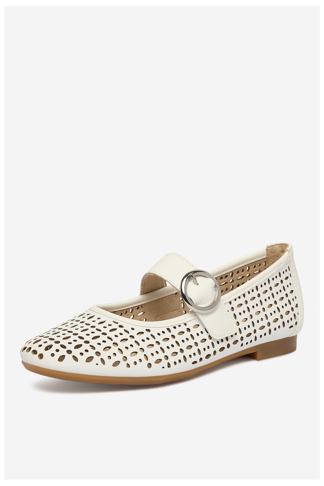 Baleriny Remonte CEO-D0K16-80 Biały