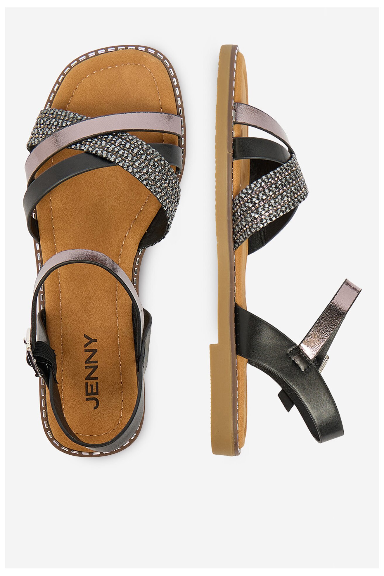 Sandały Jenny CEO-M-F9011-YLD Czarny