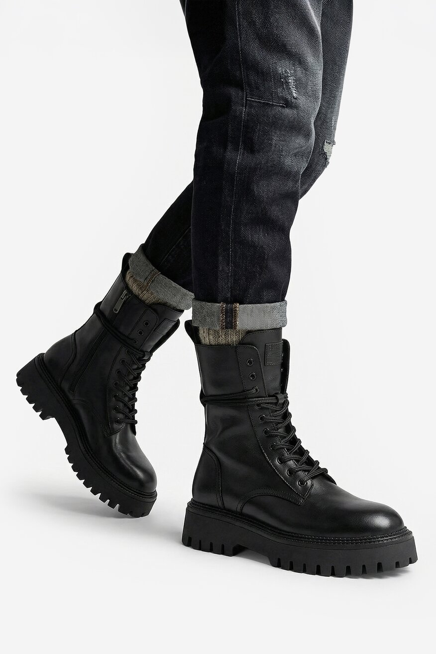 
                G-STAR RAW - Trzewiki skórzane ocieplane - 5906751344835