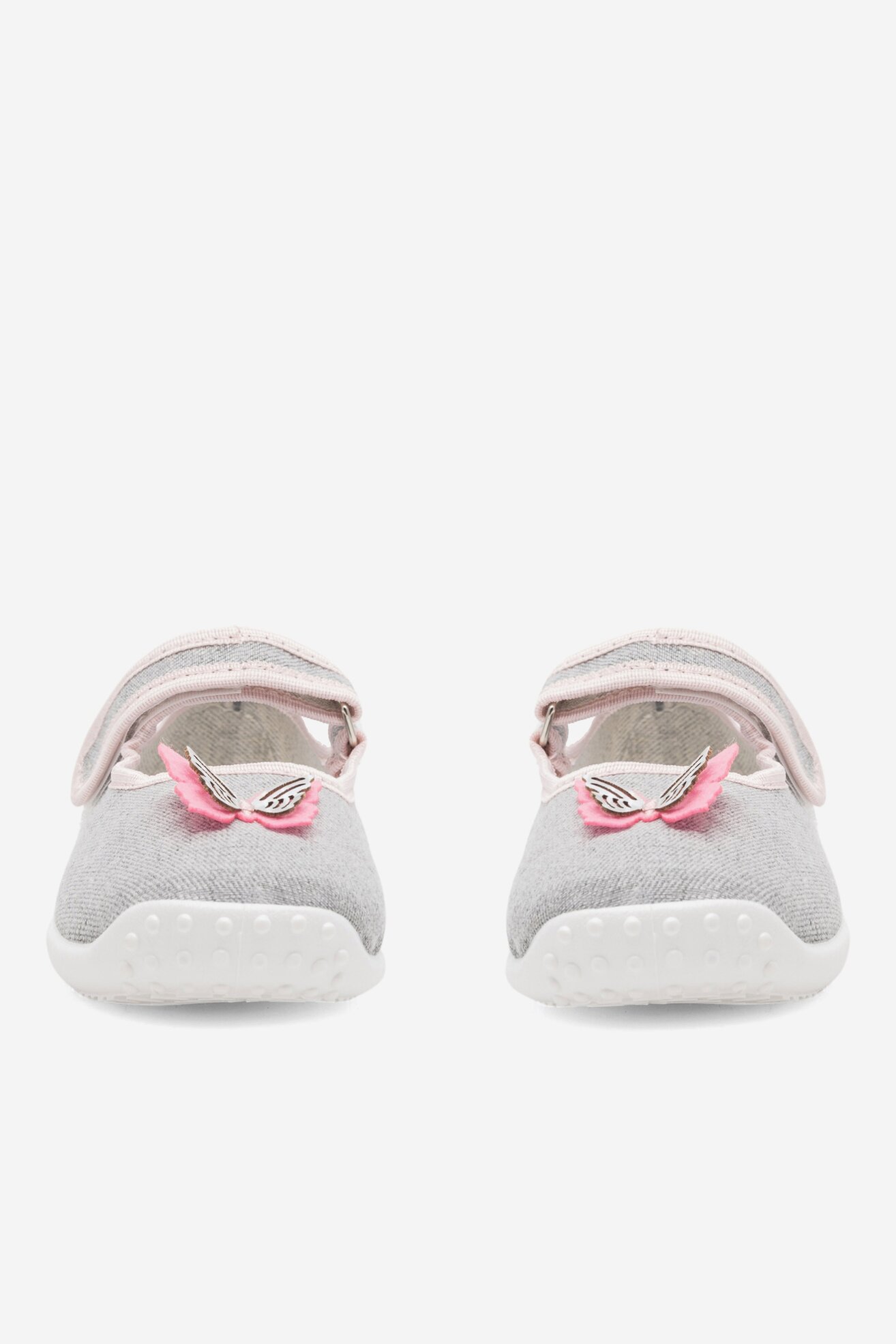 Kapcie Nelli Blu BALERINKI MOTYL IV Szary