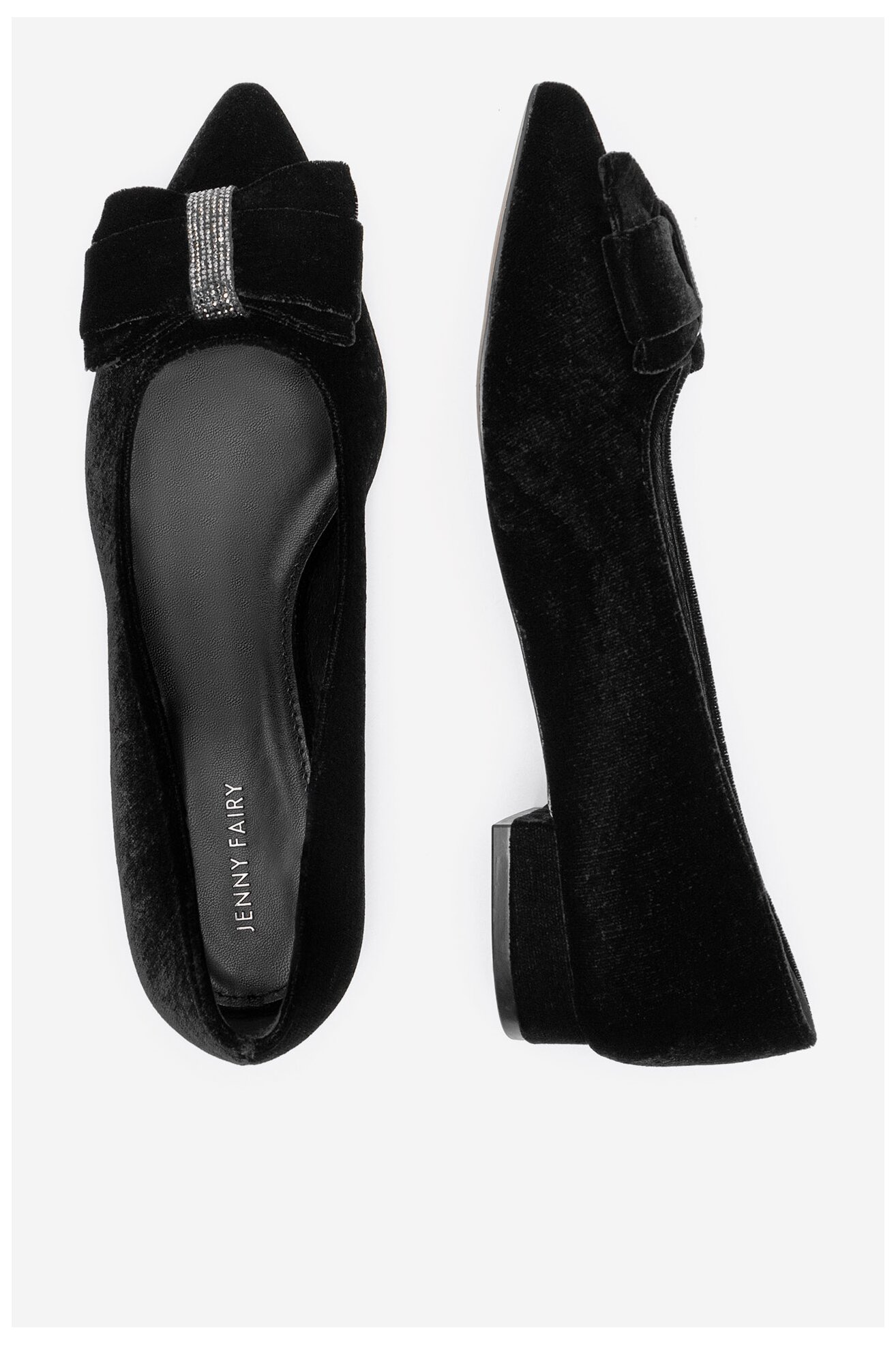 Baleríny Jenny Fairy WYL4044-1 ČERNÁ