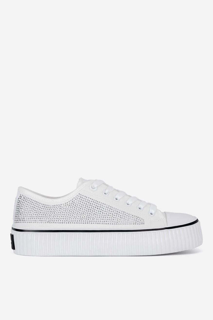 Pantofi pânză Beverly Hills Polo Club ALB - 5905588811312