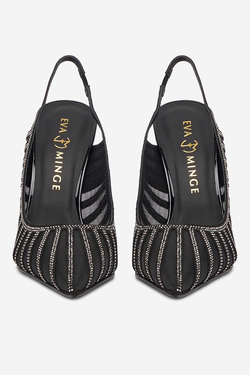 Pantofi cu toc EVA MINGE NEGRU - 5906751342923