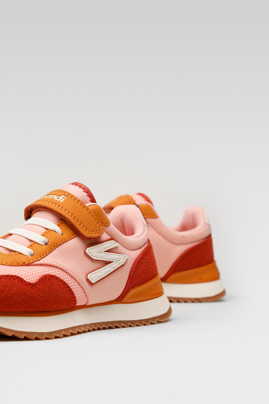 Sprandi - Obuwie sportowe różowe na rzep - 5903698939452