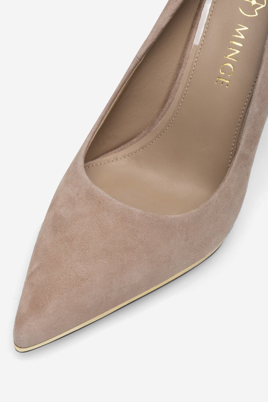 Pantofi cu toc EVA MINGE BEJ - 5905588372738