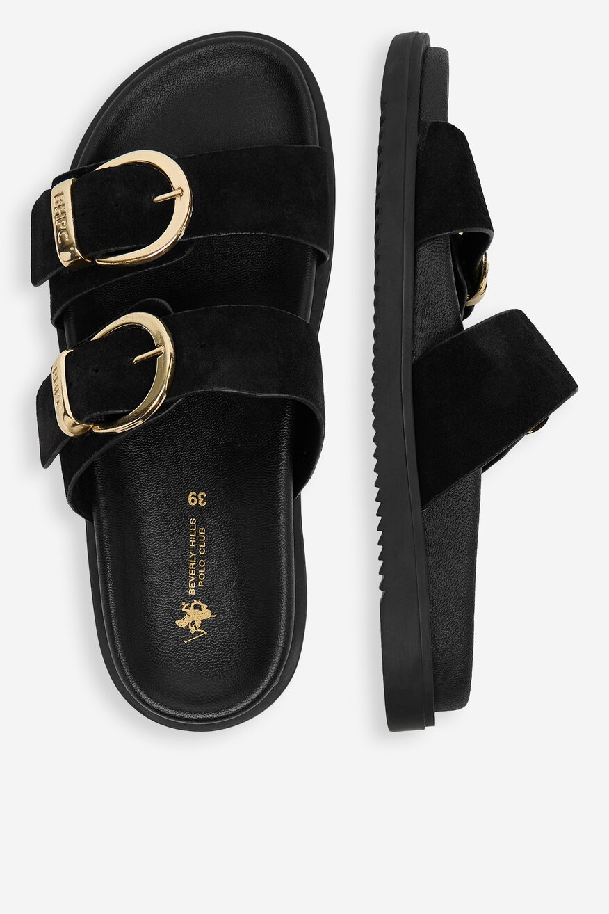 
                Beverly Hills Polo Club - Klapki skórzane - 5906751904251