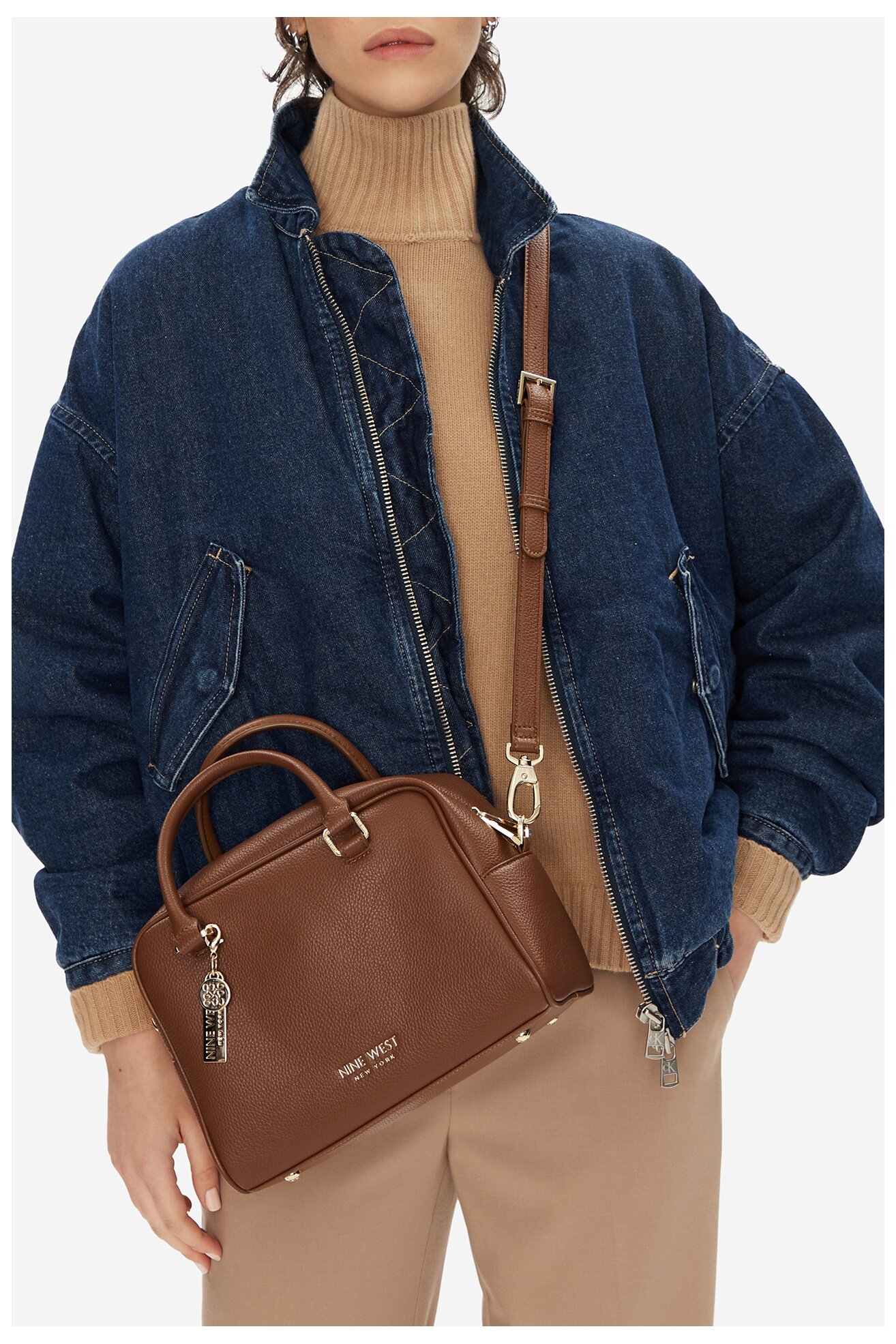 Kézitáska NINE WEST CEO-BROOKLYN-BLISS-LX10159 BARNA