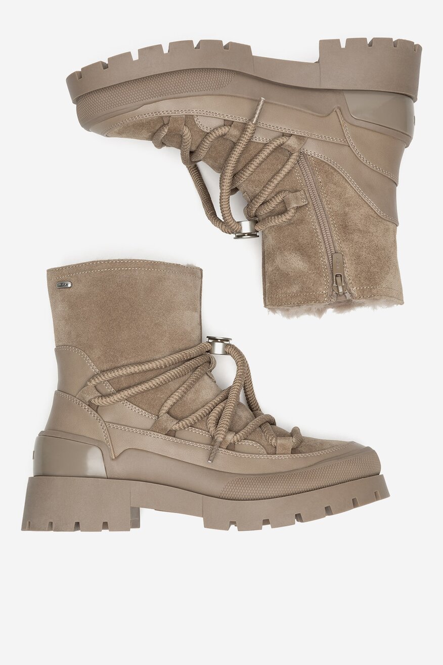 Mexx - Śniegowce zamszowe ocieplane - 5905588926047