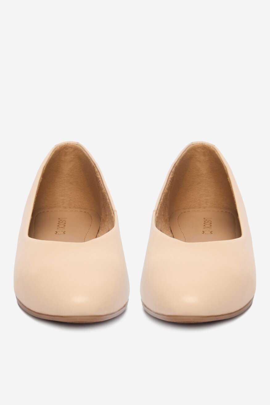 
                Lasocki - Baleriny skórzane - 5906751638316