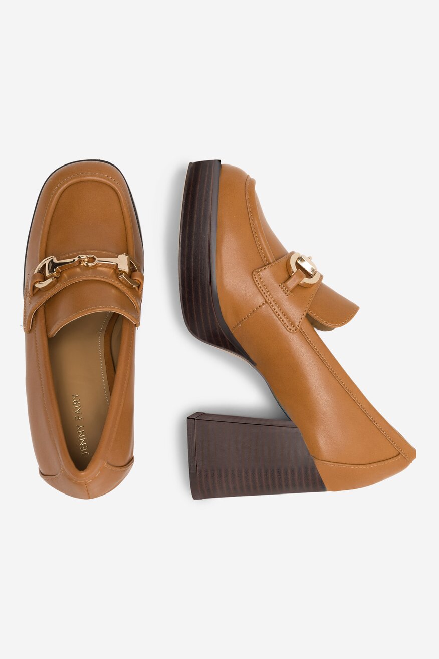 
                Jenny Fairy - Loafersy na obcasie - 5905588187523