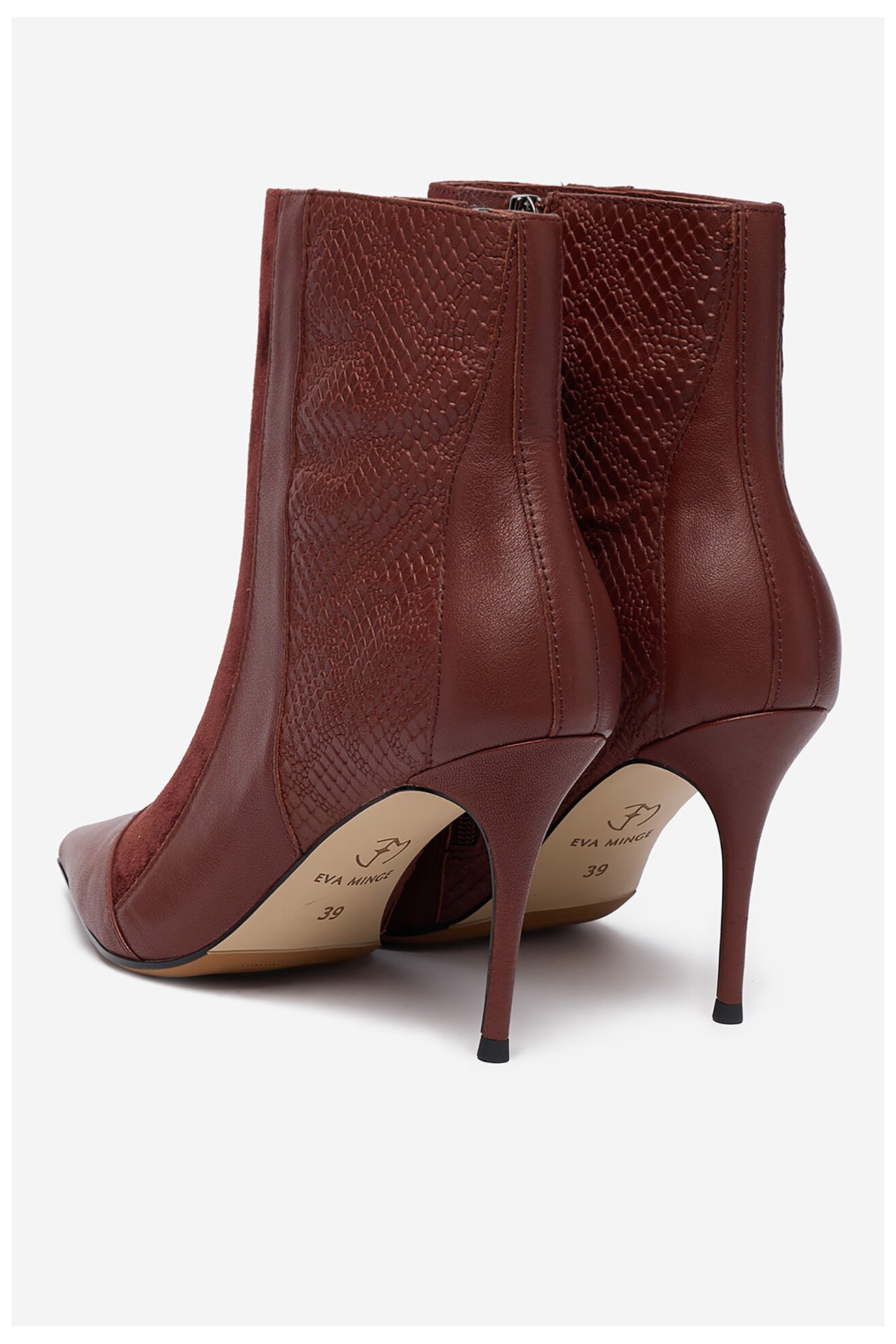 Kotníková obuv EVA MINGE EO-DELLA-GLC9036-5.5-888 BORDÓ