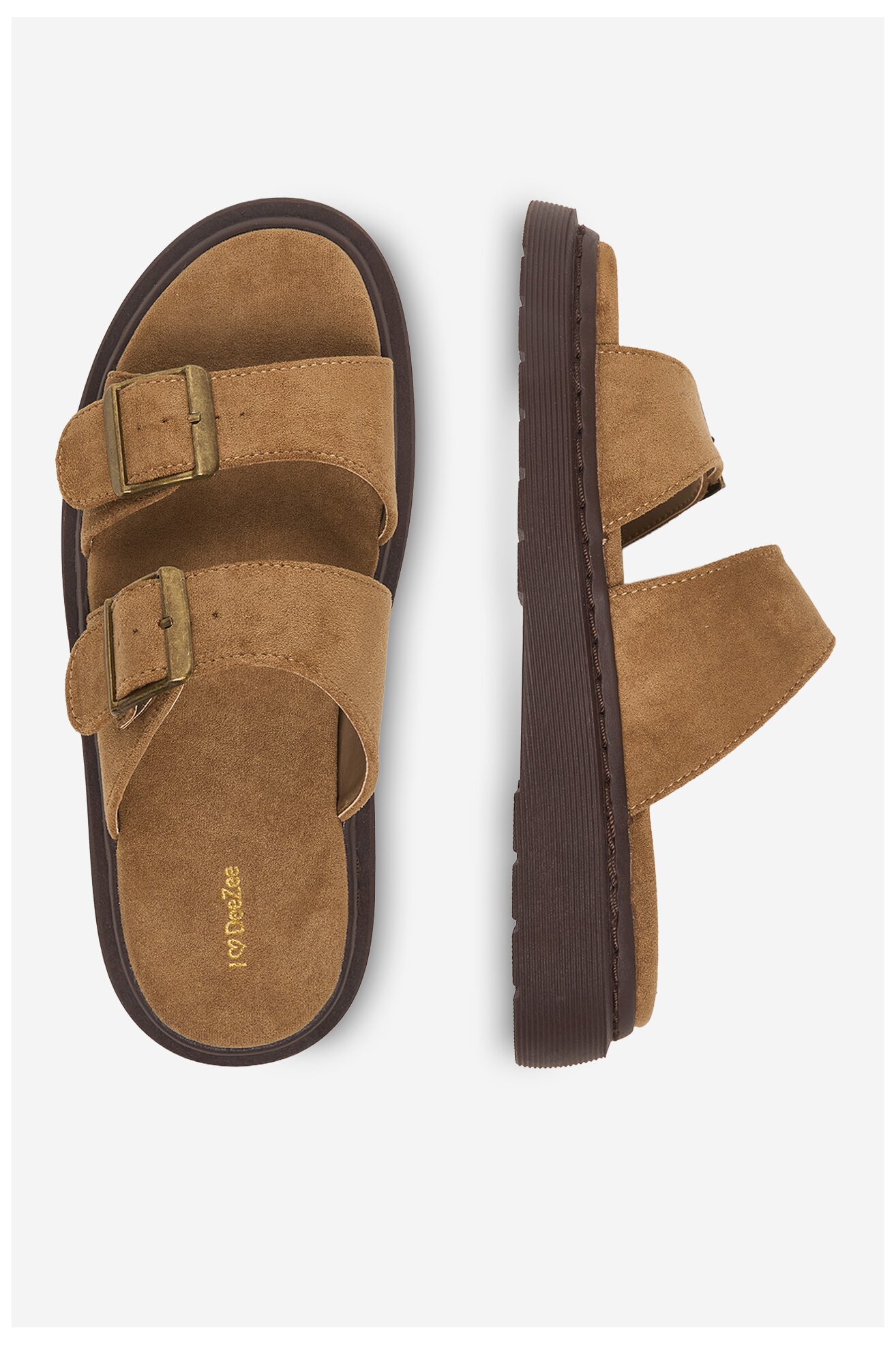 Klapki DeeZee CEO-HY7010-1 Beżowy ciemny