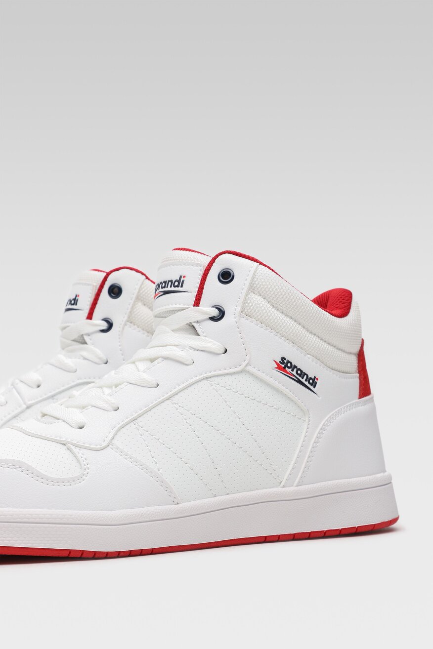 Sprandi - Obuwie sportowe pastelowe białe - 5903698853680