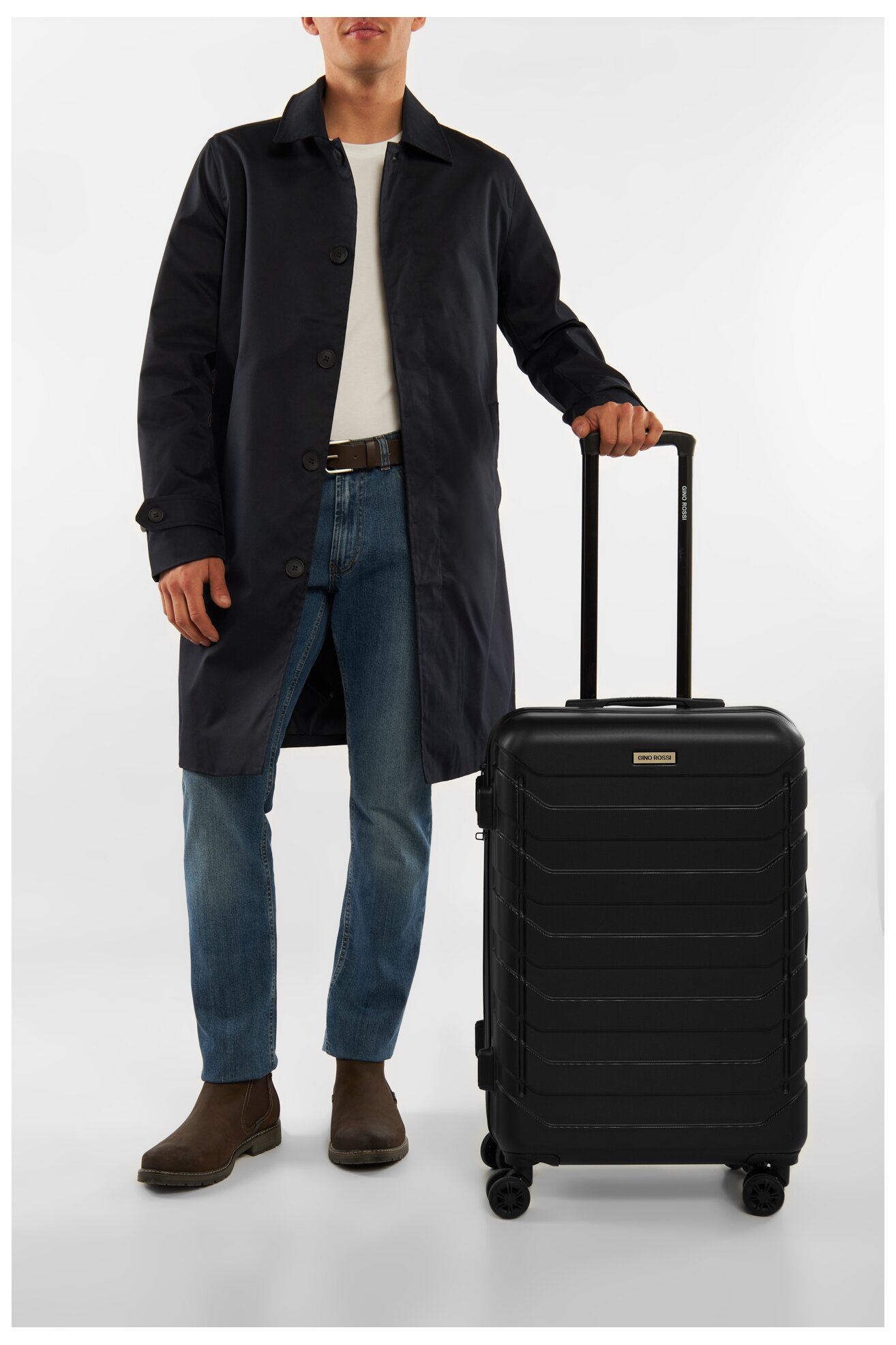 Walizka Gino Rossi CEO-GIN-M-001-05-BLACK Czarny