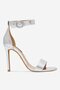 Sandály NINE WEST WFA2646-1 STŘÍBRNÁ