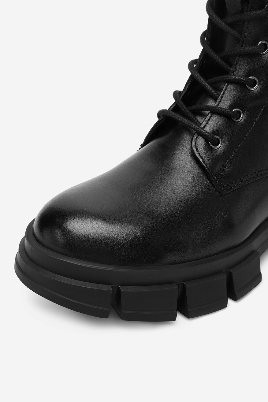 Badura - Trzewiki skórzane ocieplane - 5906751356265