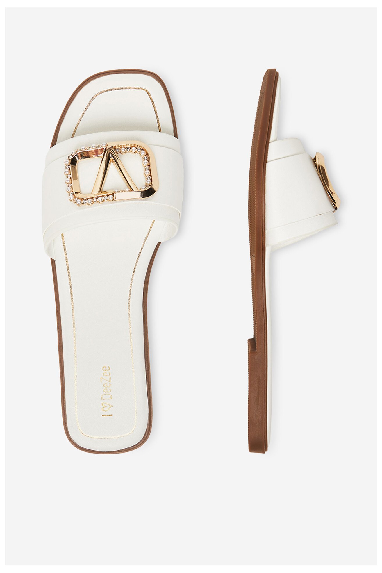 Șlapi DeeZee R257-3 ALB