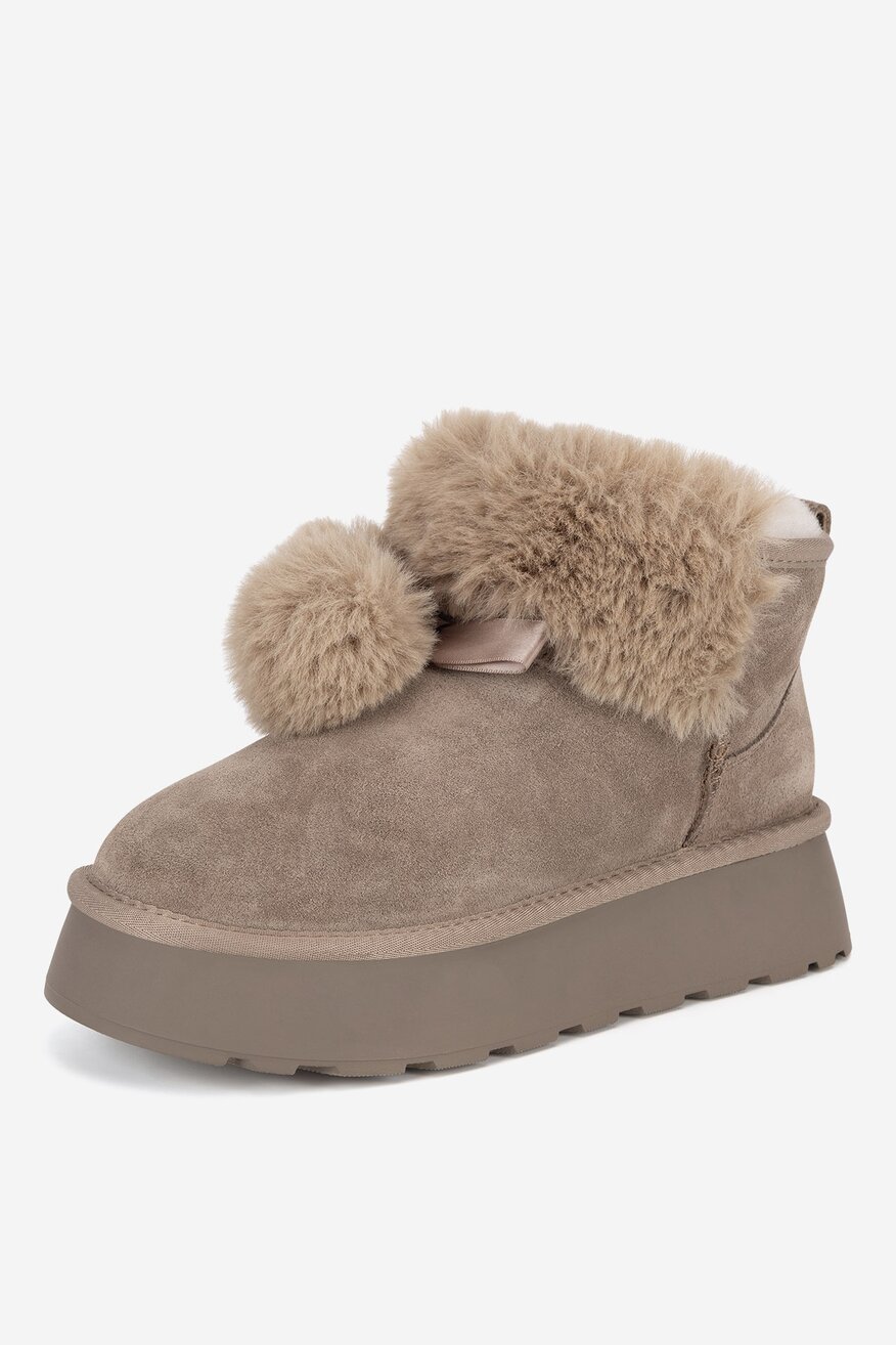 
                EVA MINGE - Śniegowce zamszowe ocieplane - 5905588899693