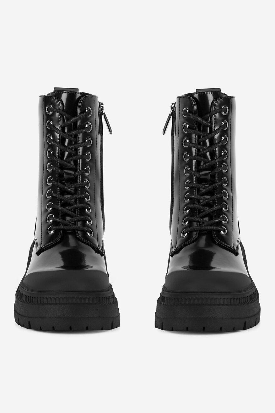 NINE WEST - Trzewiki na grubej podeszwie - 5905588943648