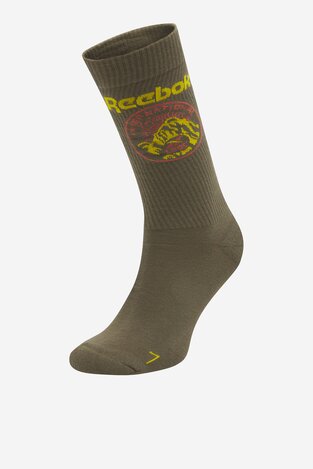Шкарпетка Reebok CL Outdoor Sock HD9946 ТЕМНО-ОЛИВКОВИЙ