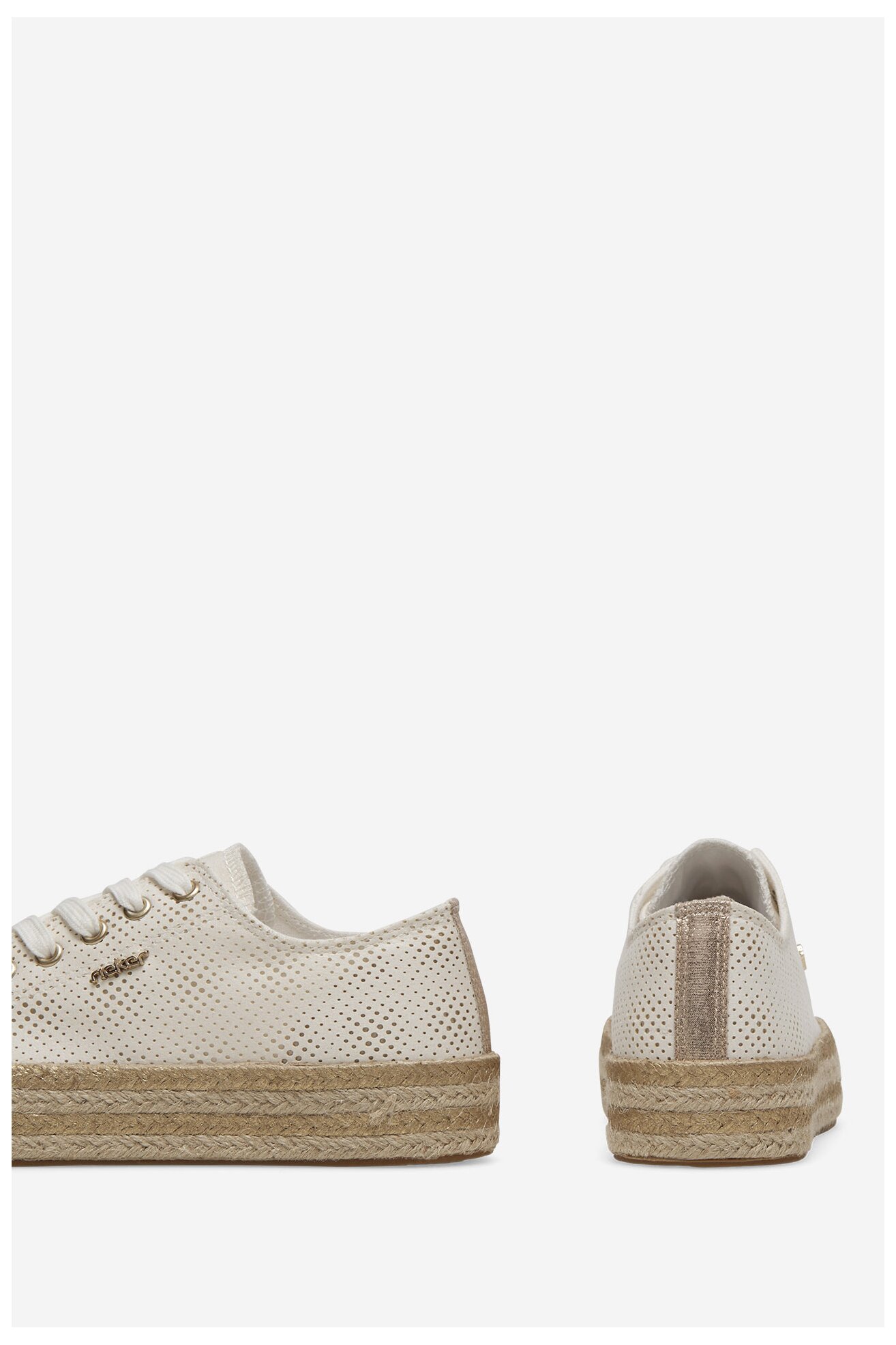 Espadryle Rieker 94005-80 Biały