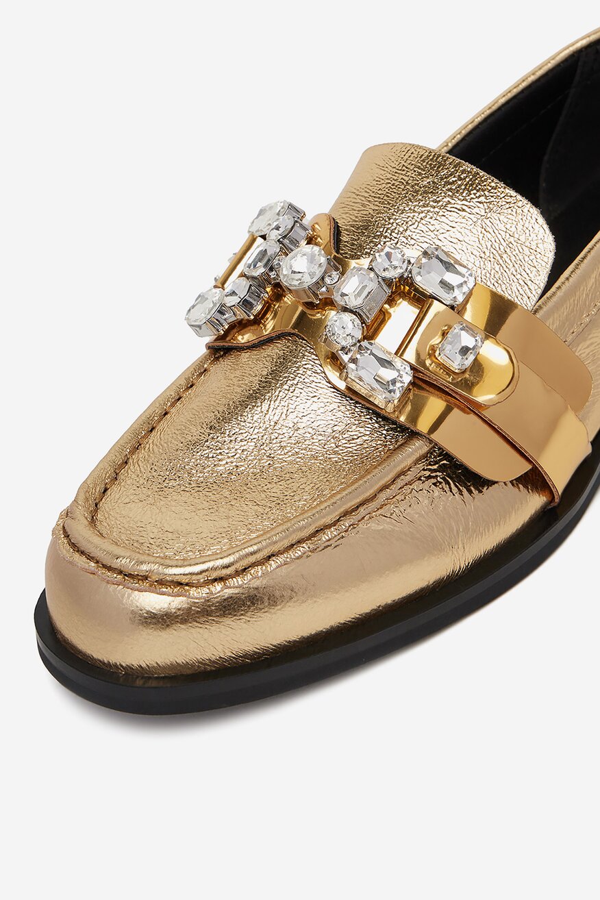 
                Мокасини EVA MINGE ЗЛАТИСТ - 5903419851766