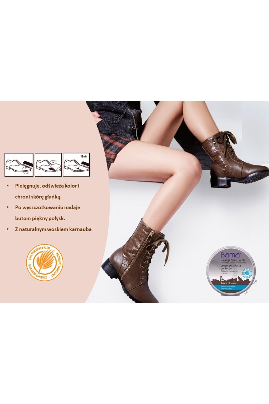 
                BAMA - Pasta do obuwia do skór licowych bezbarwna - 5000204829235