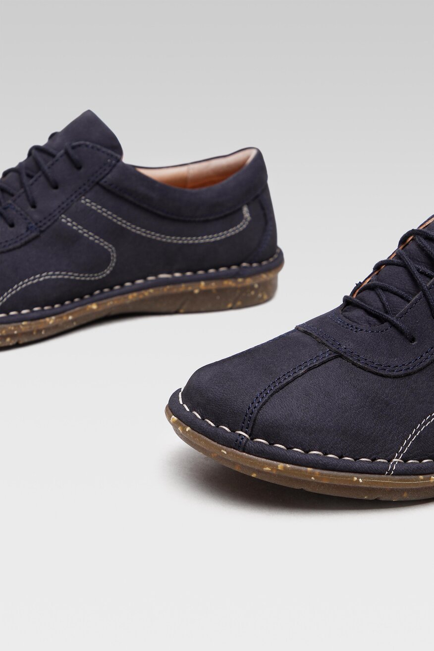 
                Lasocki - Skórzane półbuty granatowe - 5904248195854