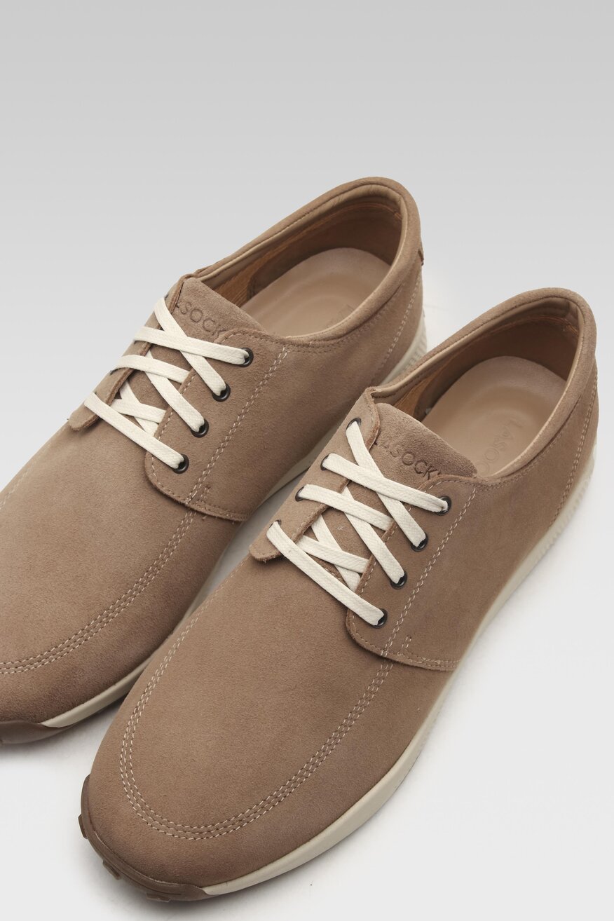 
                Lasocki - Skórzane półbuty beżowe - 5904862760797