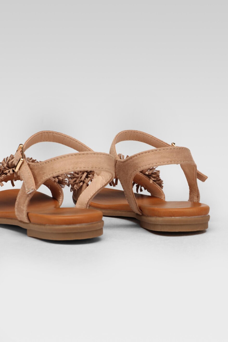 
                Jenny Fairy - Sandały z aplikacją beżowe - 5903698605920