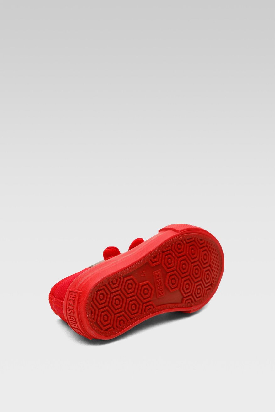 Big Star - Trampki czerwone na rzep - 5904248200503