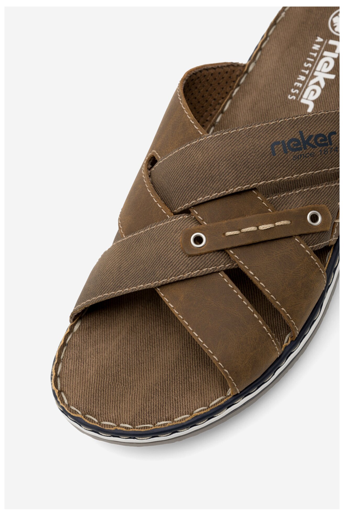 Klapki Rieker 21599-24 Brązowy