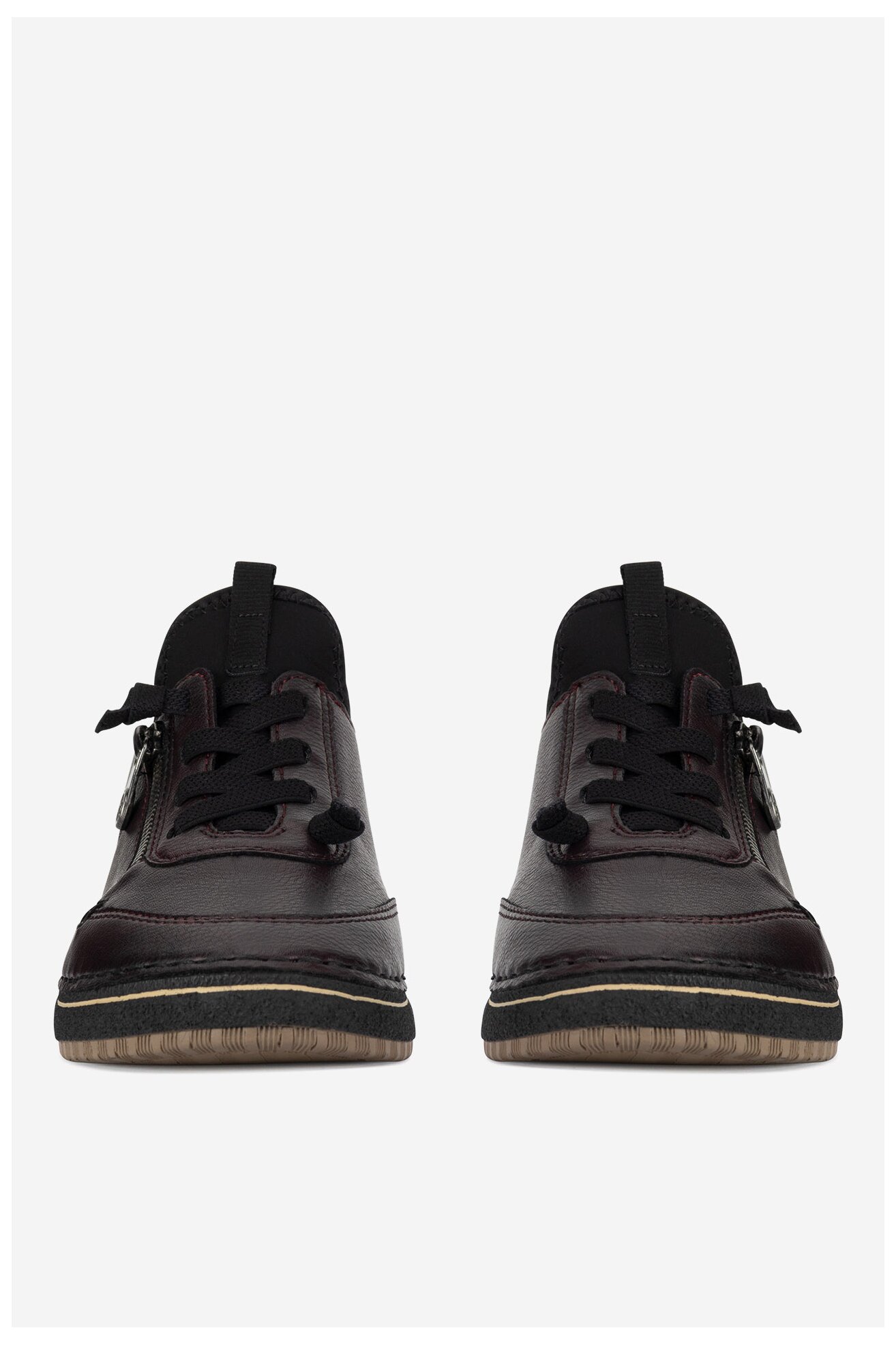 Polobotka Rieker 50968-35 BORDÓ TMAVÁ