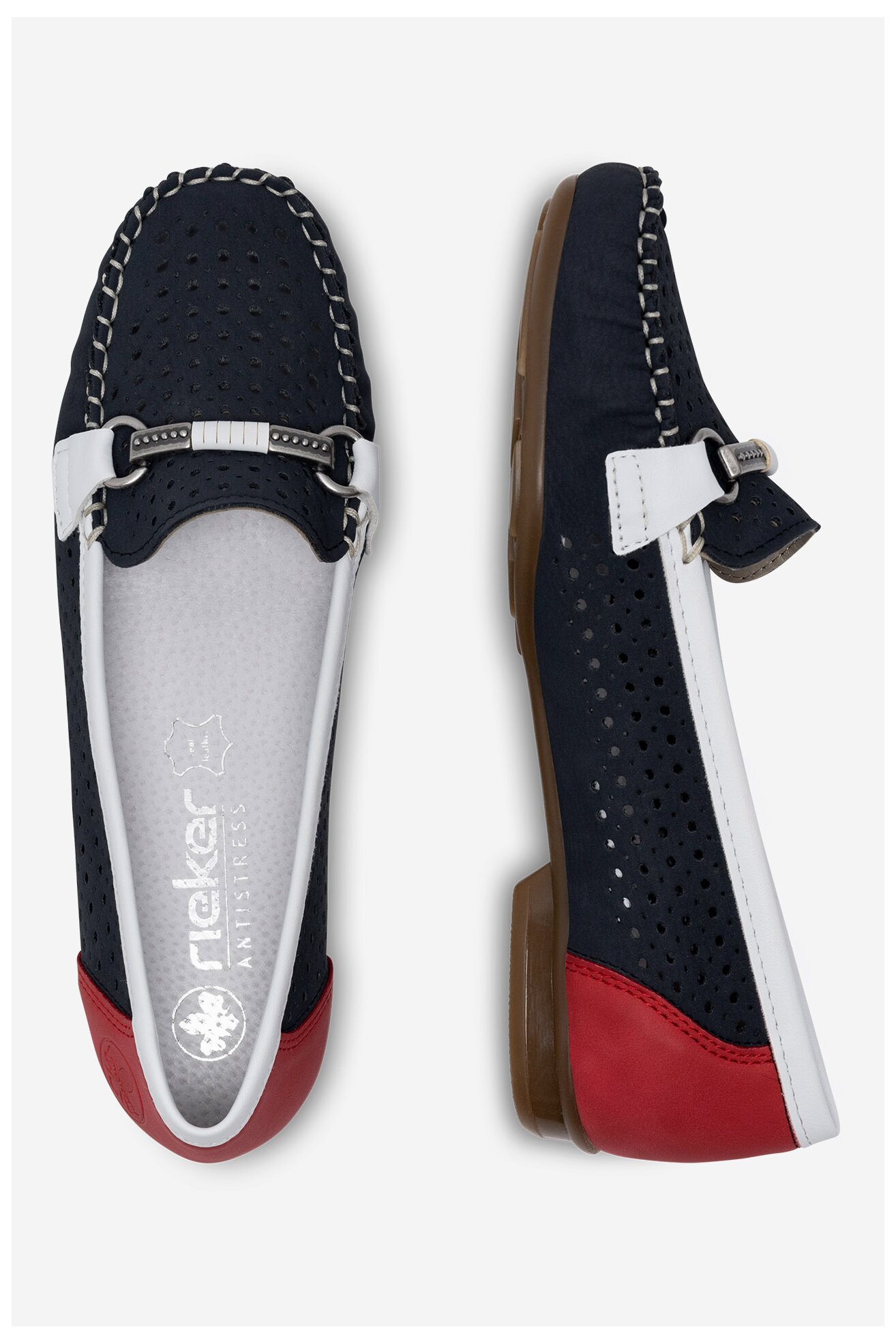 Półbuty Rieker 40065-14 Granatowy