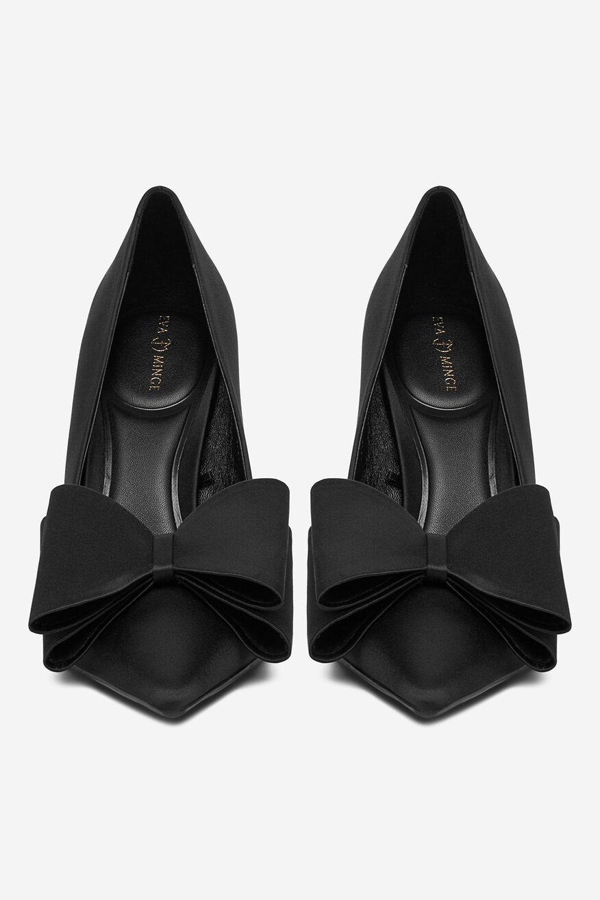 Pantofi cu toc EVA MINGE NEGRU - 5906751284544