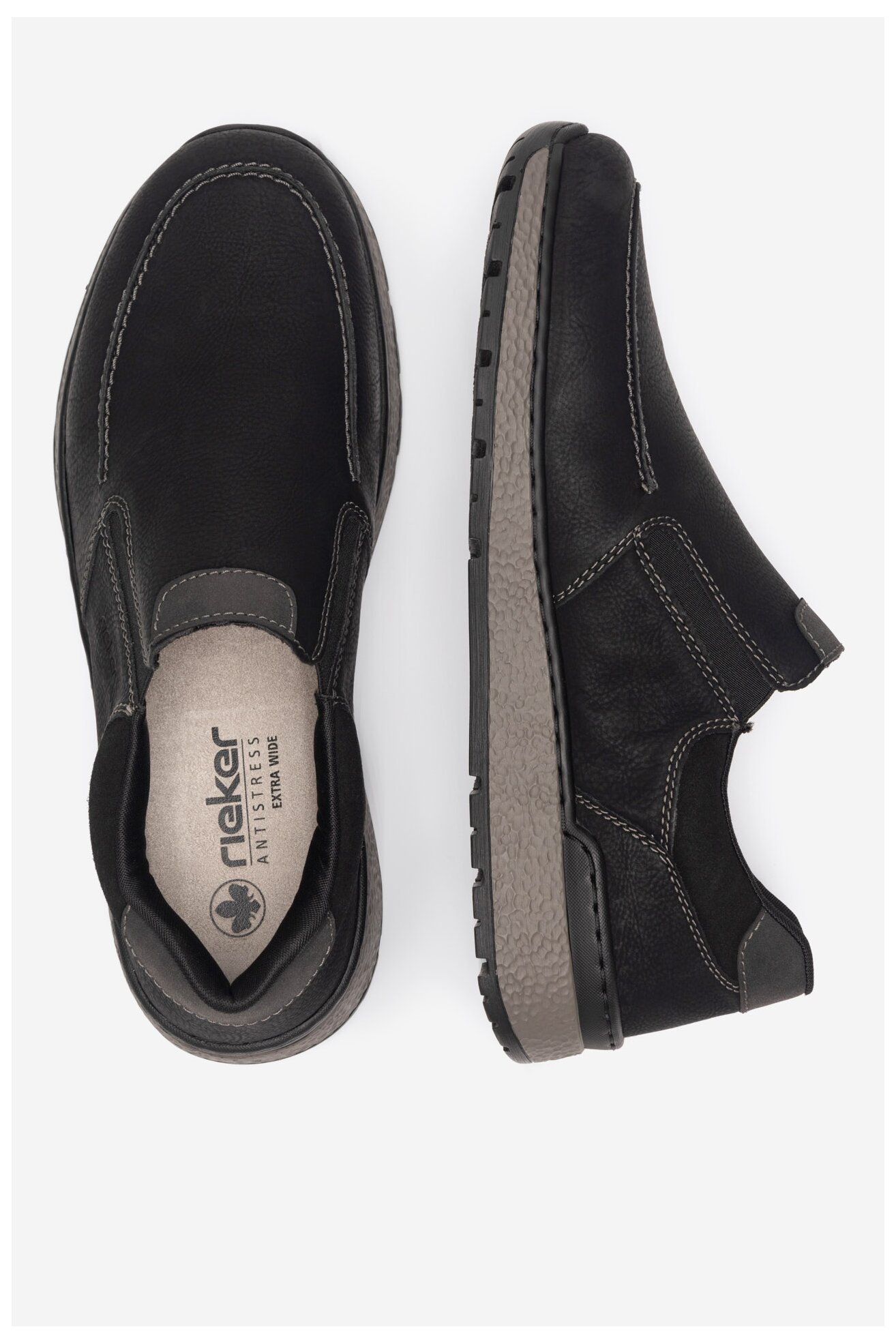 Półbuty Rieker B9062-00 Czarny