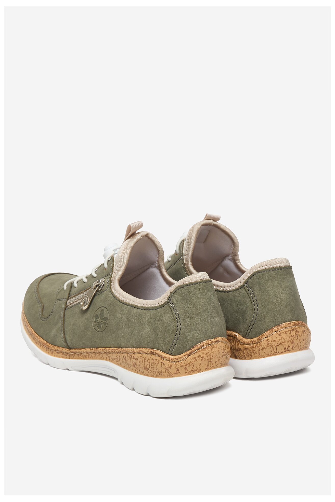 Półbuty Rieker CEO-N42G0-52 Oliwkowy jasny