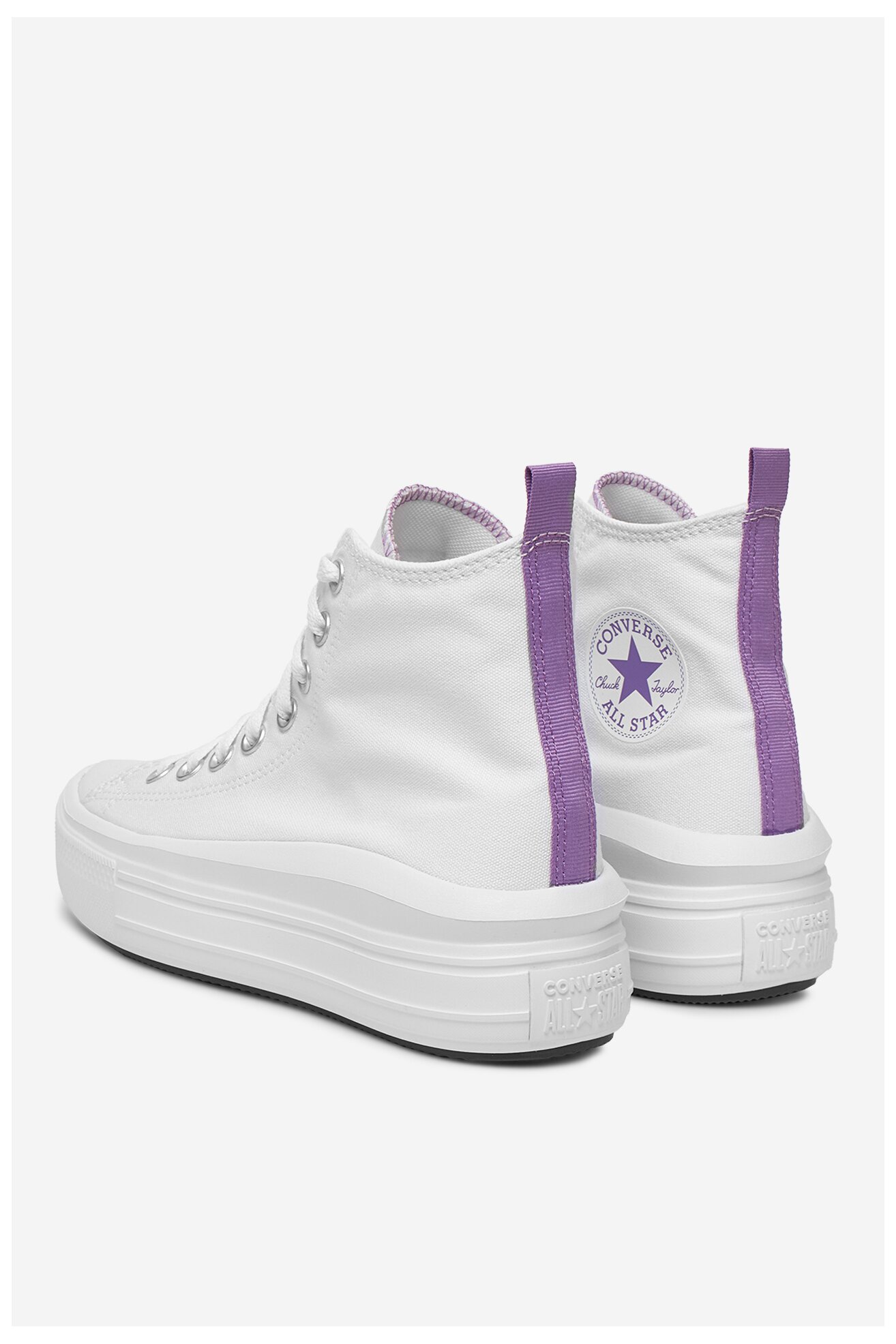 Vászoncipő Converse CHUCK TAYLOR ALL STAR MOVE PLATFORM A03667C FEHÉR