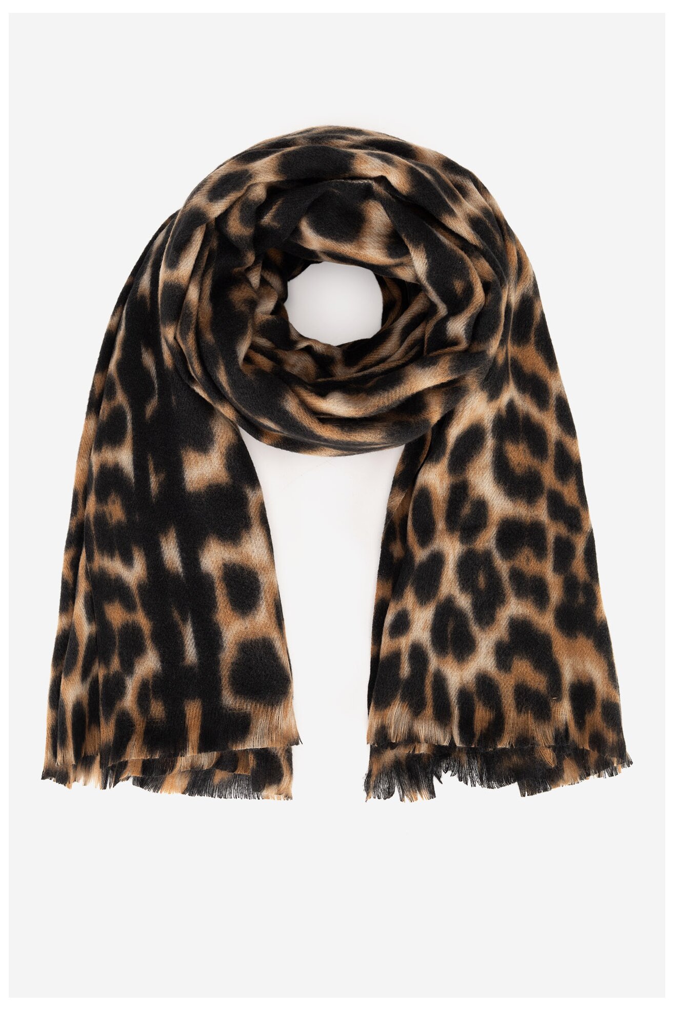 Ženski šal Jenny Fairy 4W4-013-AW24 BRAON