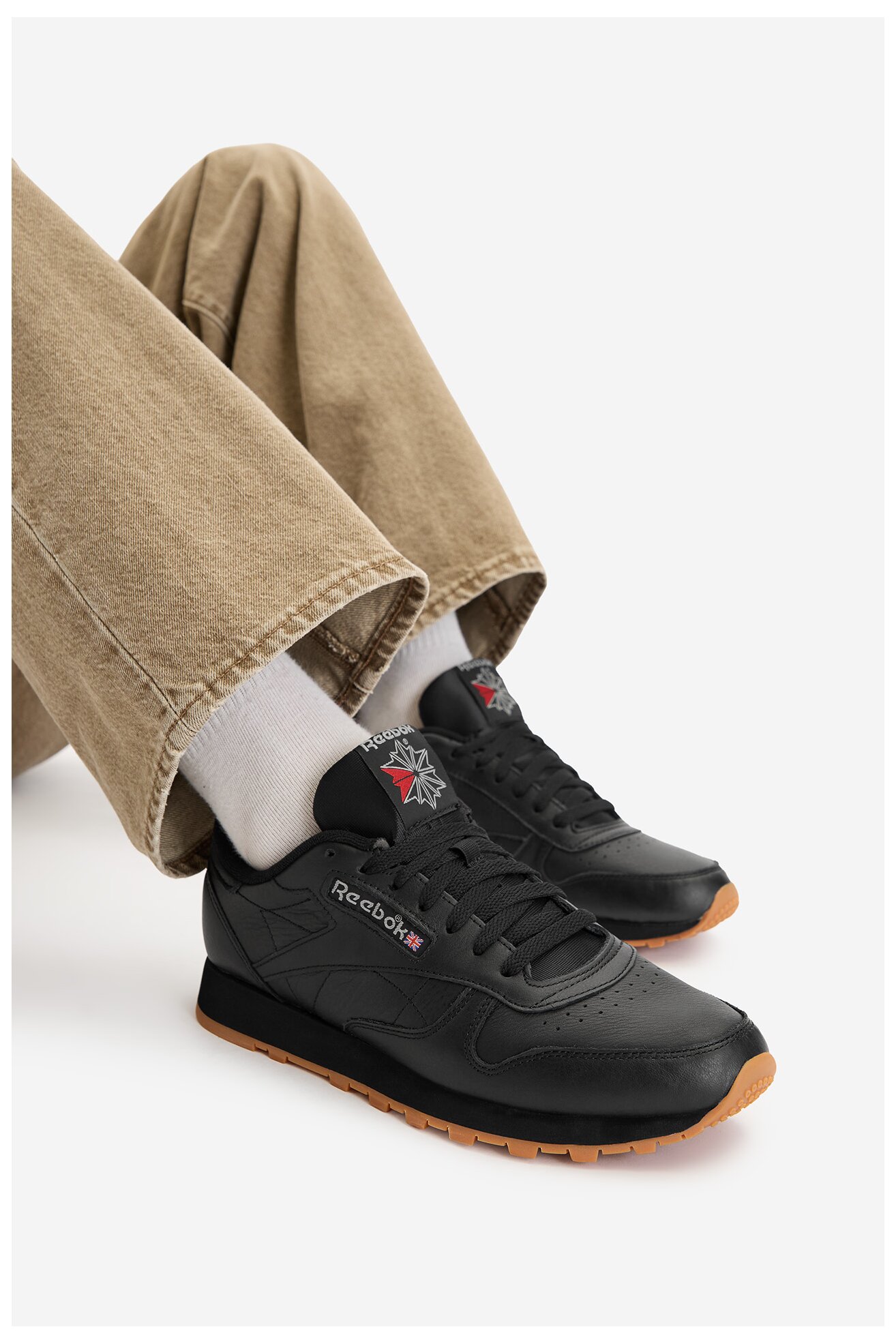 Obuwie sportowe Reebok EO-CLASSIC LEATHER 100008493 Czarny