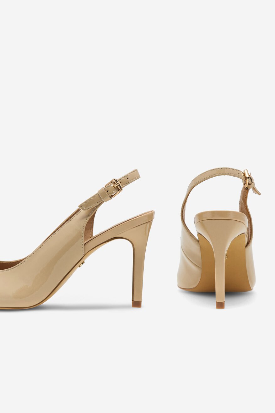 
                Lasocki - Czółenka skórzane lakierowane - 5905588302360