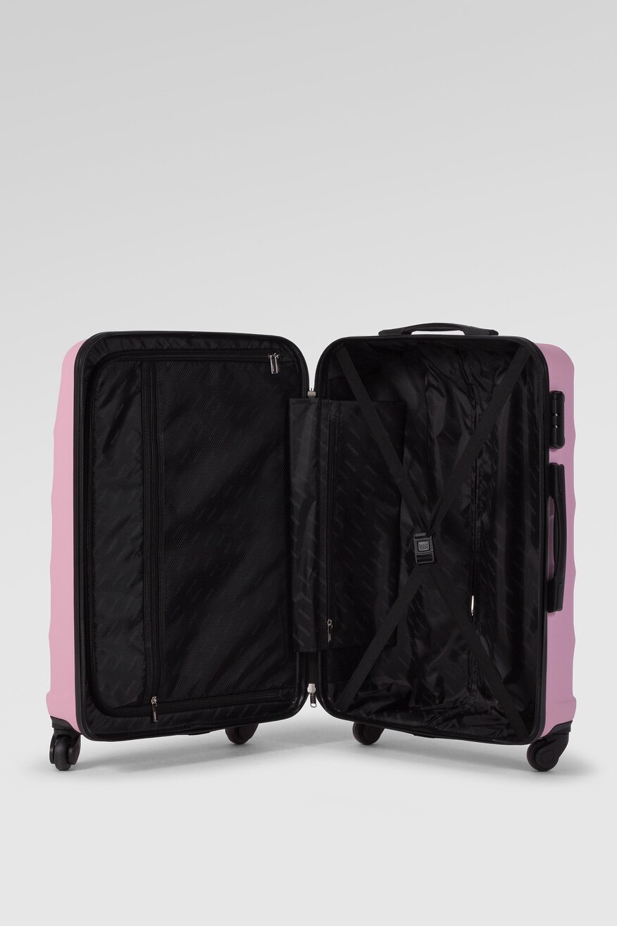 Lasocki - Średnia twarda walizka różowa - 5904248369552