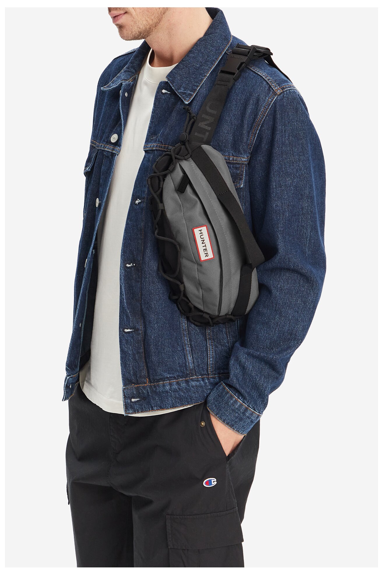 Muška torba HUNTER HTR-B-002-07 SVETLO SIVA