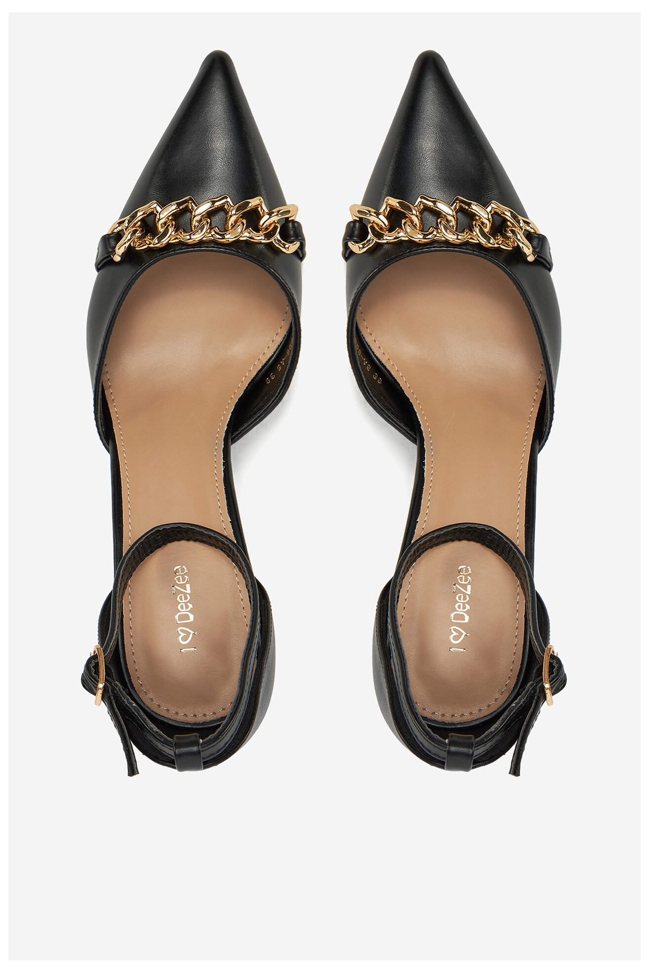 Елегантни обувки DeeZee HT93996-A5 ЧЕРЕН