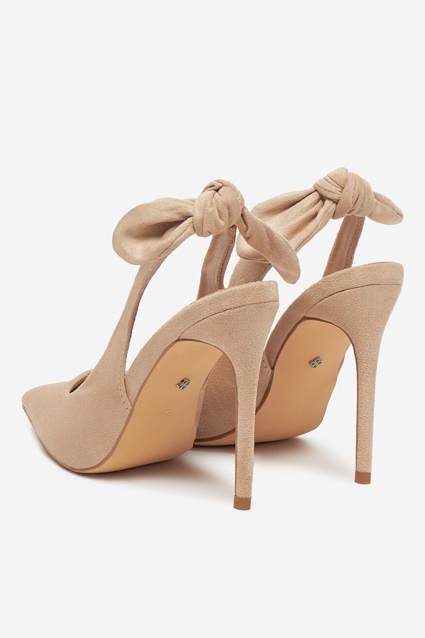 Pantofi cu toc DeeZee BEJ - 5906751135433