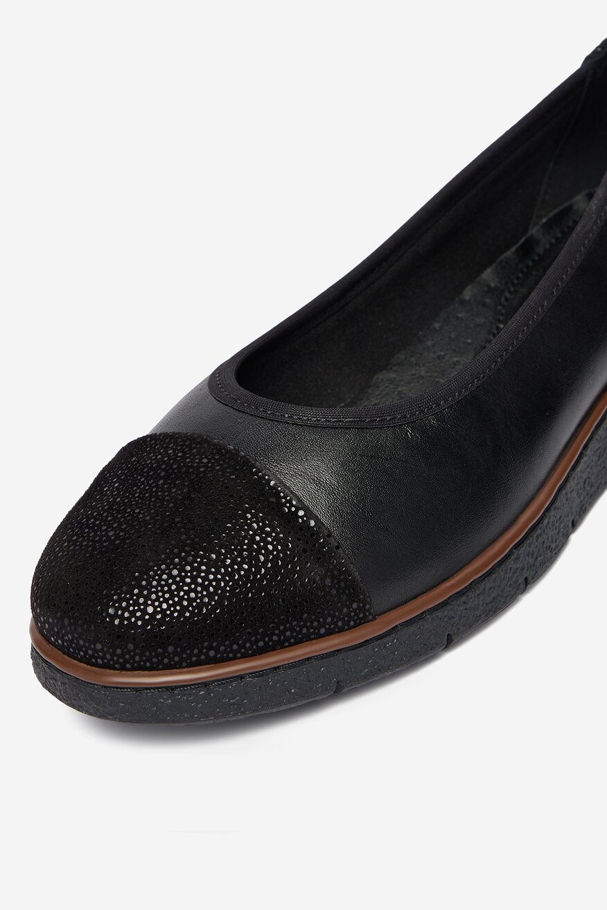 
                Go Soft - Baleriny skórzane - 5906751722701