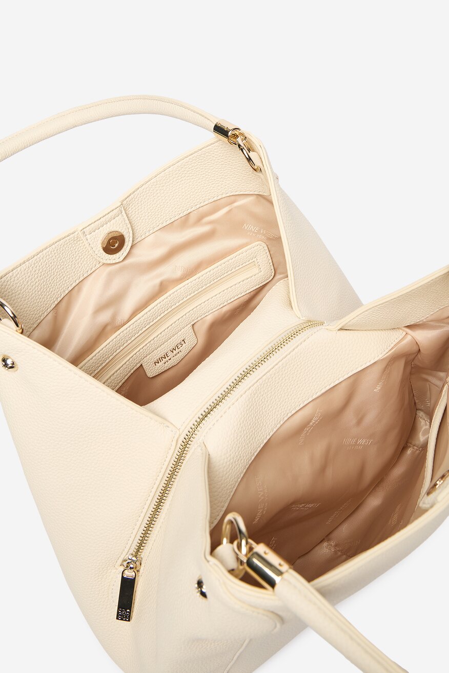 Kézitáska NINE WEST CSONTSZÍNŰ - 5906751545621